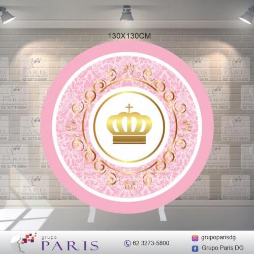 Painel Sublimado Mundo Rosa